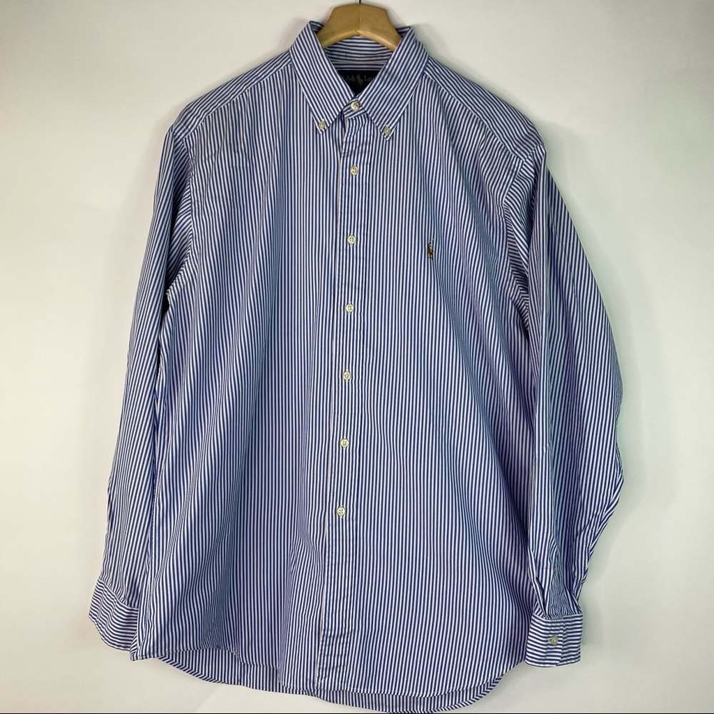 Ralph Lauren Yarmouth Oxford Men Shirt 16 1/2 36